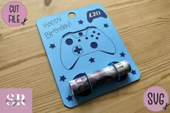 Gamer Birthday Money card | Paper cutting | Money card SVG Product Image 5