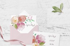 Watercolor floral clipart Pastel colors Product Image 2