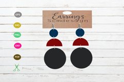 Earrings SVG,earrings template earrings cut file, earrings Product Image 1