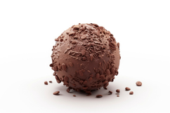 Chocolate Ice Cream with White Background Product Image 1