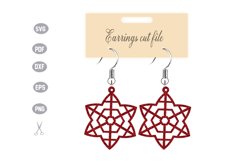 Earrings Template SVG Product Image 1