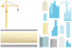 Funny Cartoon Construction Vehicles Vector Set Product Image 5