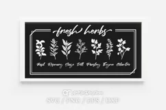 Fresh Herbs Svg, Herbs Svg, Kitchen Svg, Farmhouse Svg Product Image 3