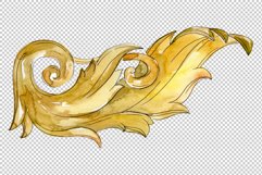 Gold monograms Watercolor png 4 Product Image 5