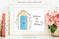 Watercolor Clipart My Front Door Cottage Charm Product Image 5