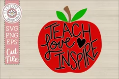 Teach Love Inspire | Teacher SVG Product Image 1