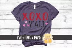 XOXO Y'all - Valentine's Day SVG PNG DXF Product Image 1