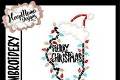 Illinois Merry Christmas - Embroidery Design Product Image 2