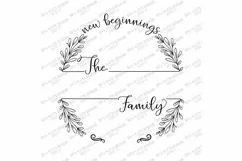Family Last Name Wreath With Year Farmhouse Sign SVG EPS PNG Product Image 2