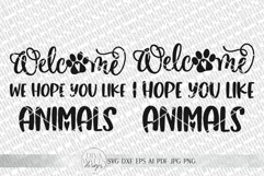 Welcome We Hope You Like Animals SVG | Farmhouse Sign | DXF Product Image 3