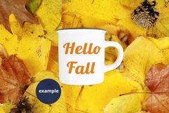 Autumn Fall Camping mug mockup, Full wrap camping mug mockup Product Image 3