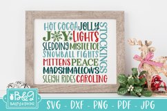 Christmas Subway Art SVG | Farmhouse Christmas Sign SVG Product Image 3