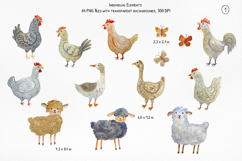 Country Cottage Charm Watercolor Clipart Collection Product Image 3