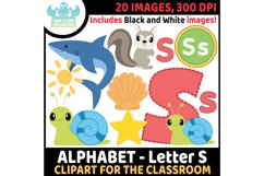 Big Alphabet Letter Clipart Bundle - Lime and Kiwi Designs Product Image 10