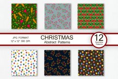 Christmas abstract patterns, digital paper, 12"x12" Product Image 3