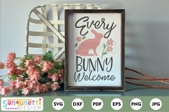 Every bunny welcome | Easter sign SVG Product Image 1