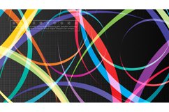 5 set Curved abstract design with the background concept Product Image 4
