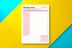 Weekly Goal Planner Pink Product Image 1