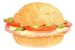 Stock Photo - Sandwiches with sausage Product Image 1