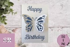 3d butterfly birthday card| Paper cutting | birthday card Product Image 2