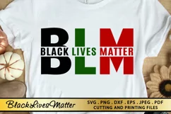 Black Lives Matter SVG PNG EPS DXF for Cutting and Printing Product Image 1