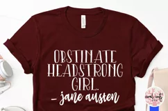 Obstinate Headstrong Girl - Women Empowerment EPS SVG DXF Product Image 2