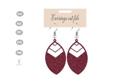 Earrings Template SVG Product Image 1