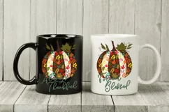 Thanksgiving Set of 3 Pumpkins, Sublimation Designs Product Image 3
