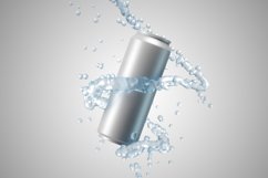 Aluminum can of liquid mock up. Product Image 2