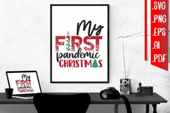 My First Pandemic Christmas svg eps ai png pdf Product Image 1