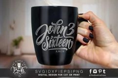 John 3 Sixteen SVG | Christian SVG Cut File Product Image 2