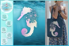Seahorse SVG | Seahorse Floral Mandala Zentangle SVG Product Image 1