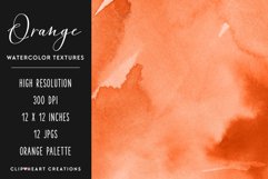 Orange Watercolor Papers Product Image 5