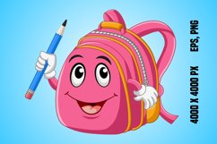 Funny Pink School Backpack Product Image 1