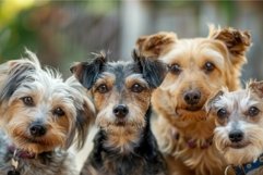 Portrait of four adorable dogs Product Image 1