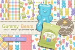 Gummy Bears Digital Papers and Clipart Product Image 1