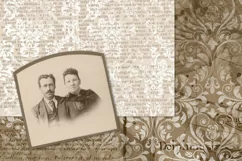 Sepia Ephemera Digital Paper - Free Design of The Week Product Image 3
