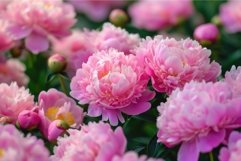 Lush Pink peonies. Generate ai Product Image 1