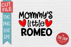 Mommy&#039;s Little Romeo | Kids Valentine T-shirt SVG Product Image 1