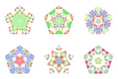 24 Mosaic Pentagon Logo Templates Product Image 2