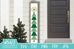 Christmas Trees Porch Sign SVG - Christmas Porch Sign SVG Product Image 4
