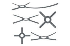 Roundabout, Circular Segment Of Road Set Vector Product Image 1