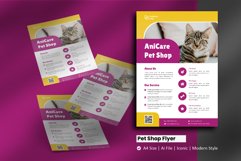 Pet Shop Flyer Brochure Template Product Image 1