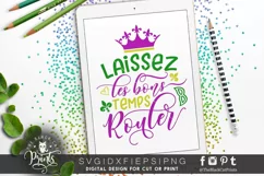 Laissez Les Bons Temps Rouler SVG | Mardi Gras Cut File Product Image 1