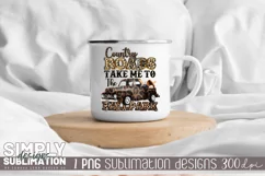 Country Roads Take Me To The Ballpark Sublimation Design Product Image 4