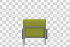 Isometric Arm Chair 3D isolated render Product Image 1