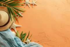Flatlay photo, tropical holiday with copy space Product Image 1