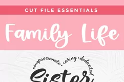 Sister svg, a sister svg heart design for sister's day Product Image 2