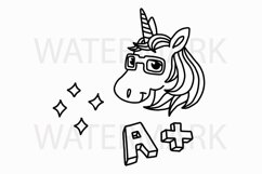 Unicorn A+ Type B - SVG/JPG/PNG Hand Drawing Product Image 1