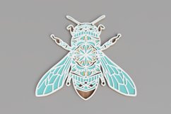 Insect laser cut file - Bee Mandala Product Image 3